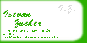 istvan zucker business card